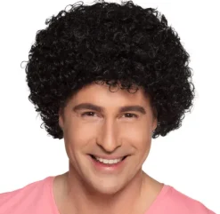 Afro paryk, sort