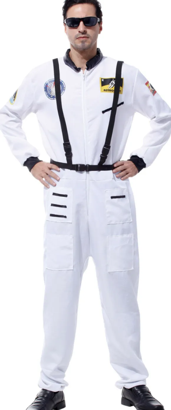 Astronaut kostume, hvid, M