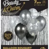 Ballon buket sølv-grafit