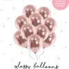 Balloner glossy rosaguld 10-pak