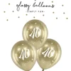 Ballon glossy 40 guld 6-pak