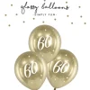 Ballon glossy 60 guld 6-pak