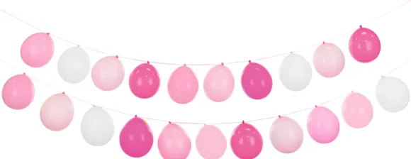 Ballon guirlande sæt pink