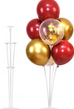 Ballon stativ 74 cm, 7 balloner