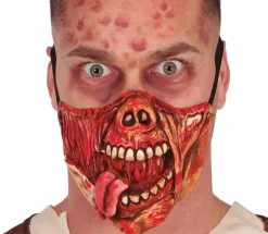 Blodigt ansigt halvmaske, latex