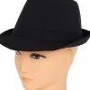 Blues/gentleman hat sort