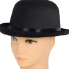 Bowlerhat satin, sort