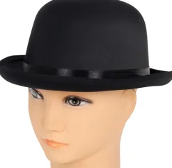 Bowlerhat satin, sort