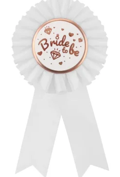 Bride to be badge med satinbånd