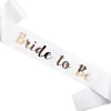 Bride to be skråbånd, hvid