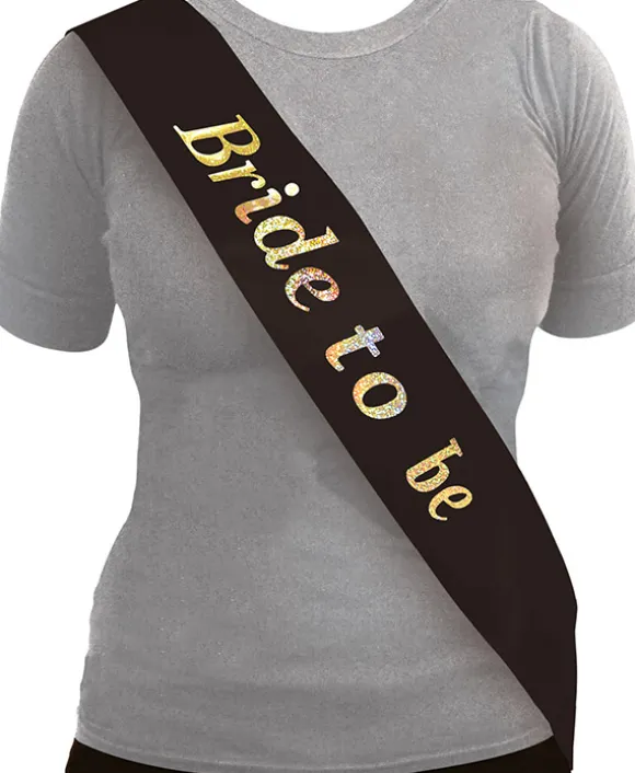 Bride to be skråbånd, sort