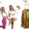 Cheerleader pom poms, guld