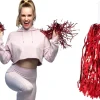 Cheerleader pom poms, rød