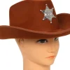 Cowboyhat med sherifstjerne
