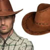 Cowboyhat ruskindslook, brun