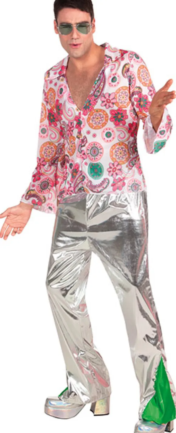 Disco hippie med sølvbukser