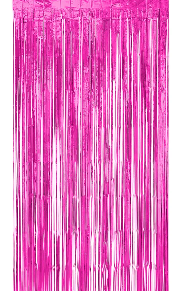 Dørgardin lametta, pink