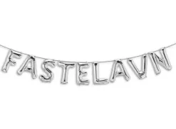 Fastelavn ballon sæt, sølv