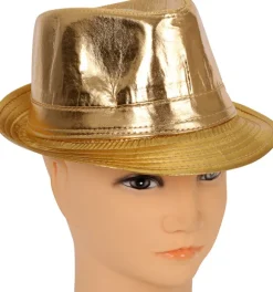 Fedora hat, guld
