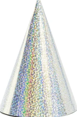 Festhat pap 16 cm sølv 6-pak