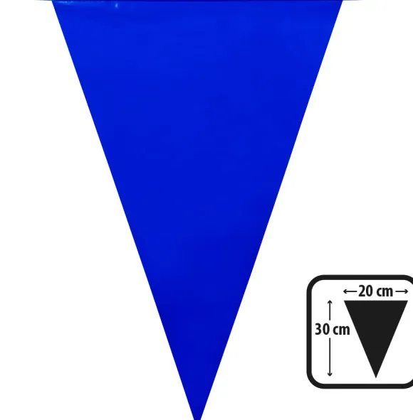 Flagguirlande blå 10 m