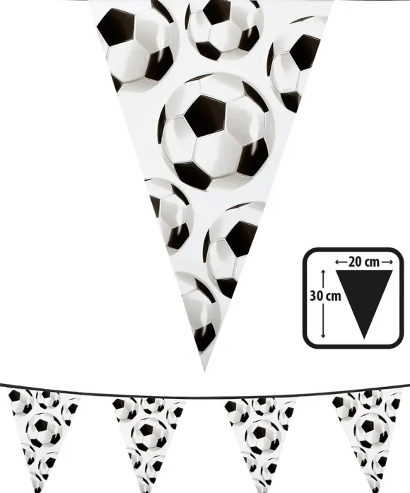 Flagguirlande fodbold, 6 m