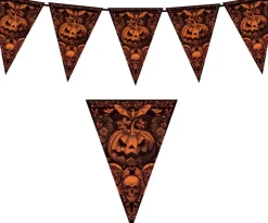 Flagguirlande Gothic græskar 3m