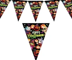 Flagguirlande Happy Halloween 3m