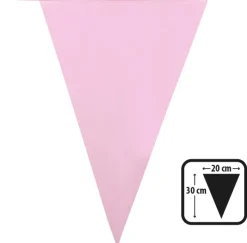 Flagguirlande lyserød 10 m