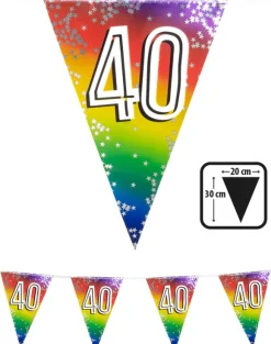 Flagguirlande 40, 6 m