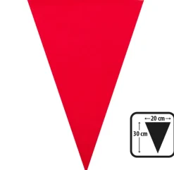 Flagguirlande rød 10 m