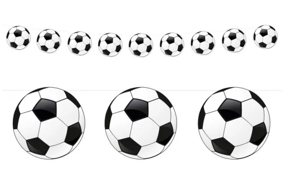 Fodbold guirlande 200 cm