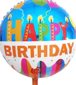 Folieballon Birthday kagelys