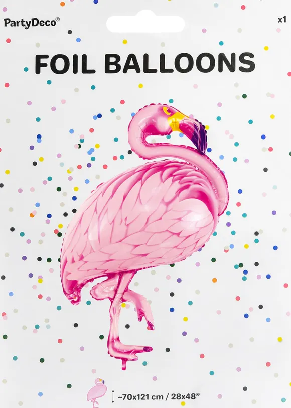 Folieballon flamingo 68x85 cm