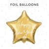 Folieballon Happy New Year, guld
