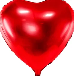 Folieballon hjerte rød