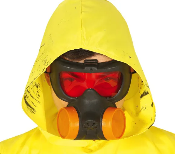 Gas maske sort/gul