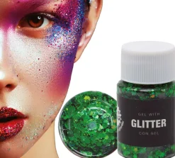 Glitter gel 20 g, grøn