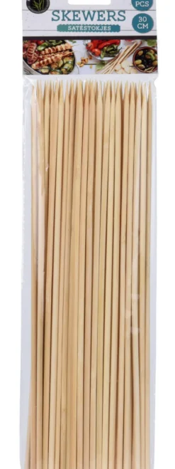 Grillspyd bambus 30 cm 50-pak