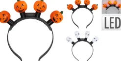Halloween hårbøjle med lys