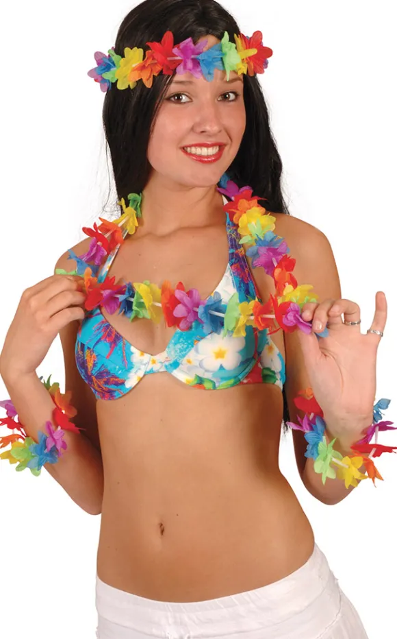 Hawaiikæde sæt 4 dele