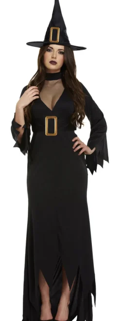 Heks kostume, sort, XL