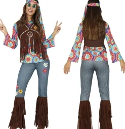 Hippie kostume kvinde, str. L