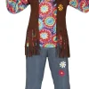 Hippie kostume mand, str. L