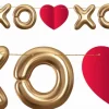 Hjerte guirlande XO 200 cm