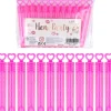 Hjerte sæbebobler pink 12-pak