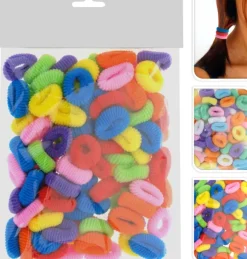 Hår-elastikker frotté 100pk