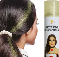 Hårfarve glitter guld