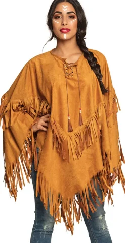 Indianer kvinde poncho