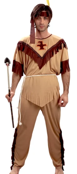 Indianer mand kostume, one size